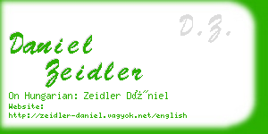 daniel zeidler business card